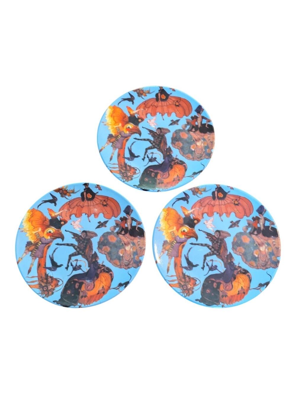 3 Ringling Museum Plates Willy Pogany Venetian Carnival Figures Ca d'Zan 2008